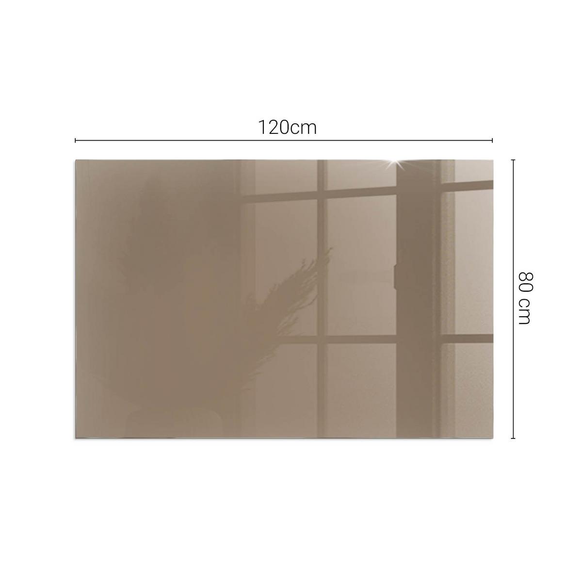 GLASPLATTE für Kamin 120x80 cm - Braun, Glas (120/80/0.4cm) - TULUP
