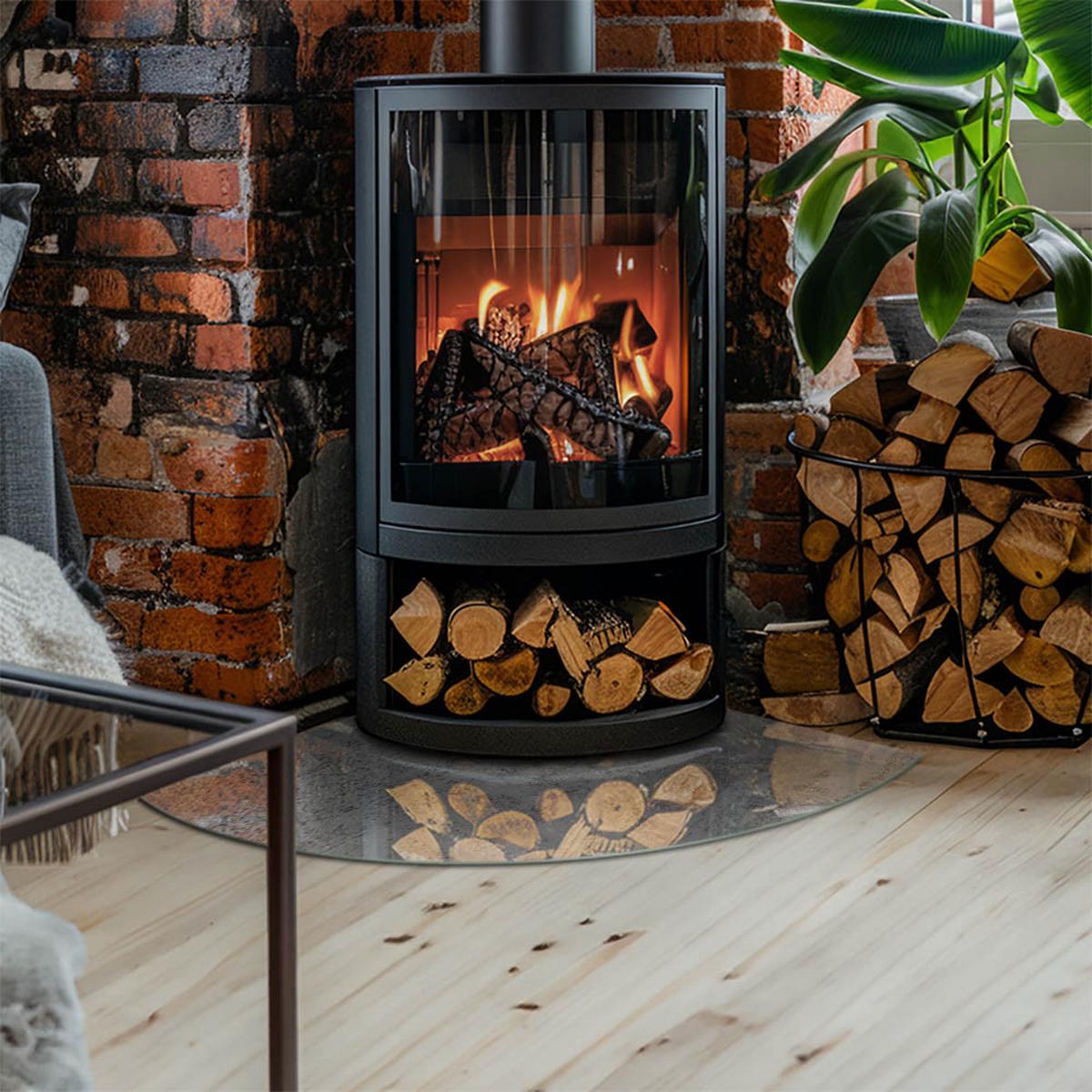 GLASPLATTE für Kamin 100x100 cm - Grau, Glas (100/100/0.4cm) - TULUP