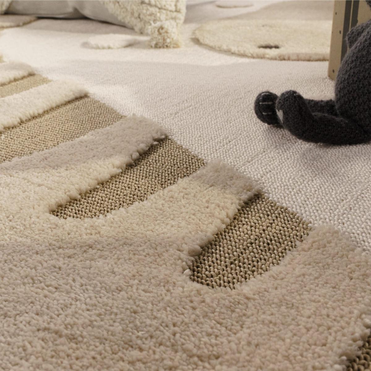KINDERTEPPICH, mit Dino-Motiv, Beige, 120 x 160 cm - Beige, Textil (160/120cm) - KADIMA DESIGN