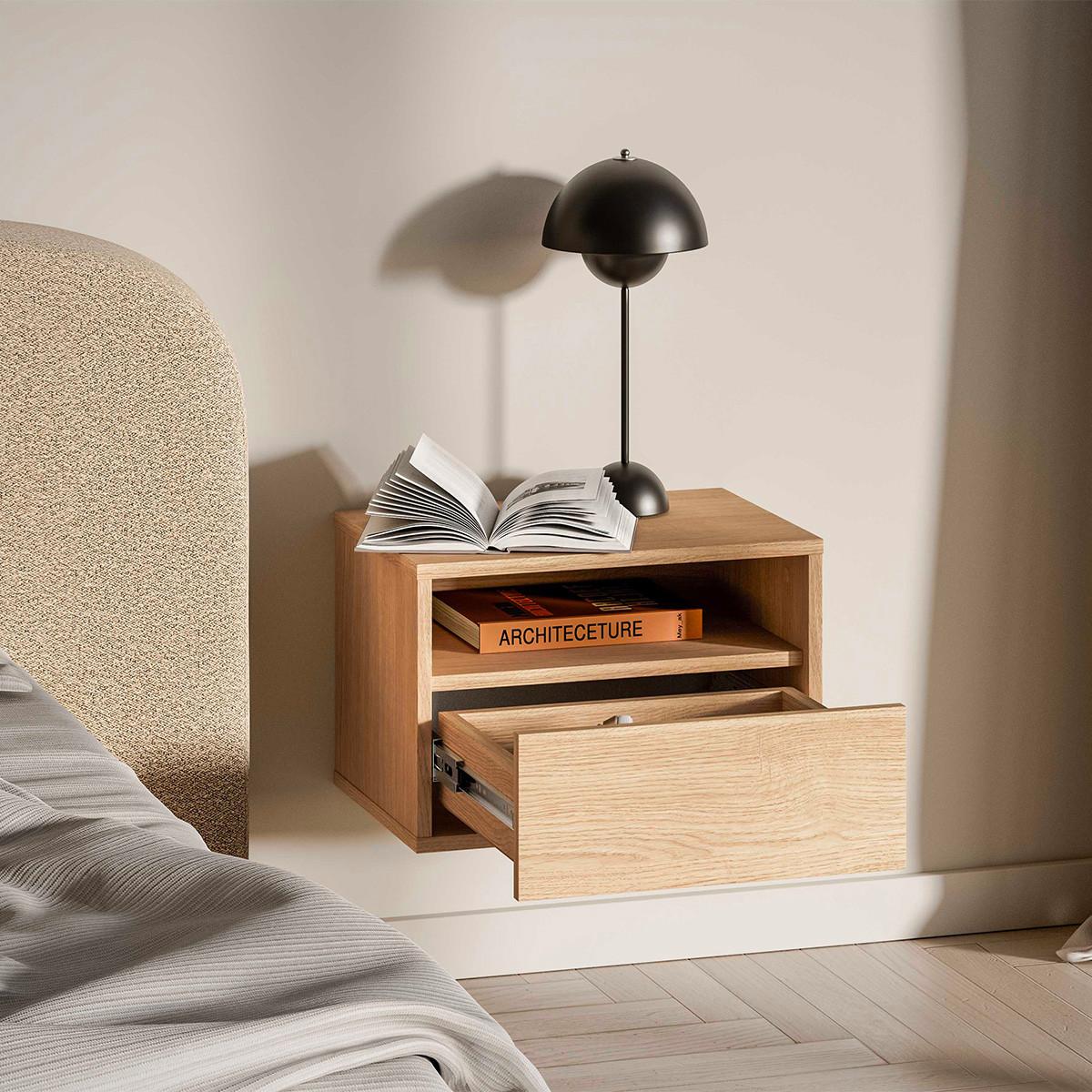 NACHTTISCH Nila Holz - Braun, Holzwerkstoff (45/30/33cm) - Petits-meubles