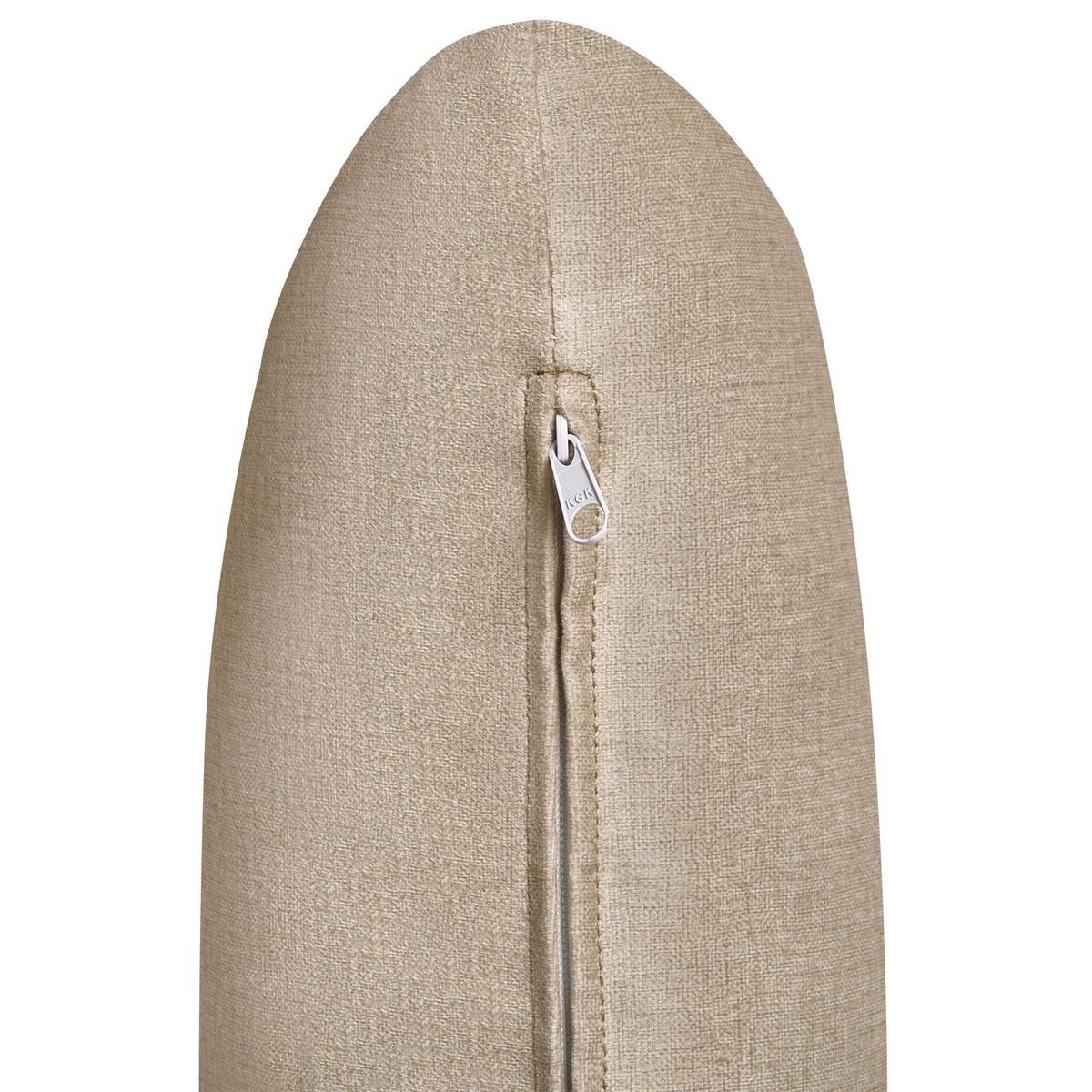 2-SITZER-SOFA Stoff Beige Asker - Beige/Braun, Textil (133/87/74cm) - Beliani