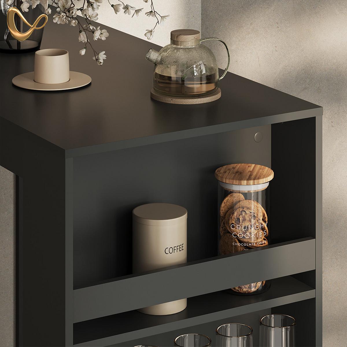 BARTISCH Regusa Anthrazit 57 x 117 cm - Anthrazit, Holzwerkstoff (117/57/106cm) - Livinity®