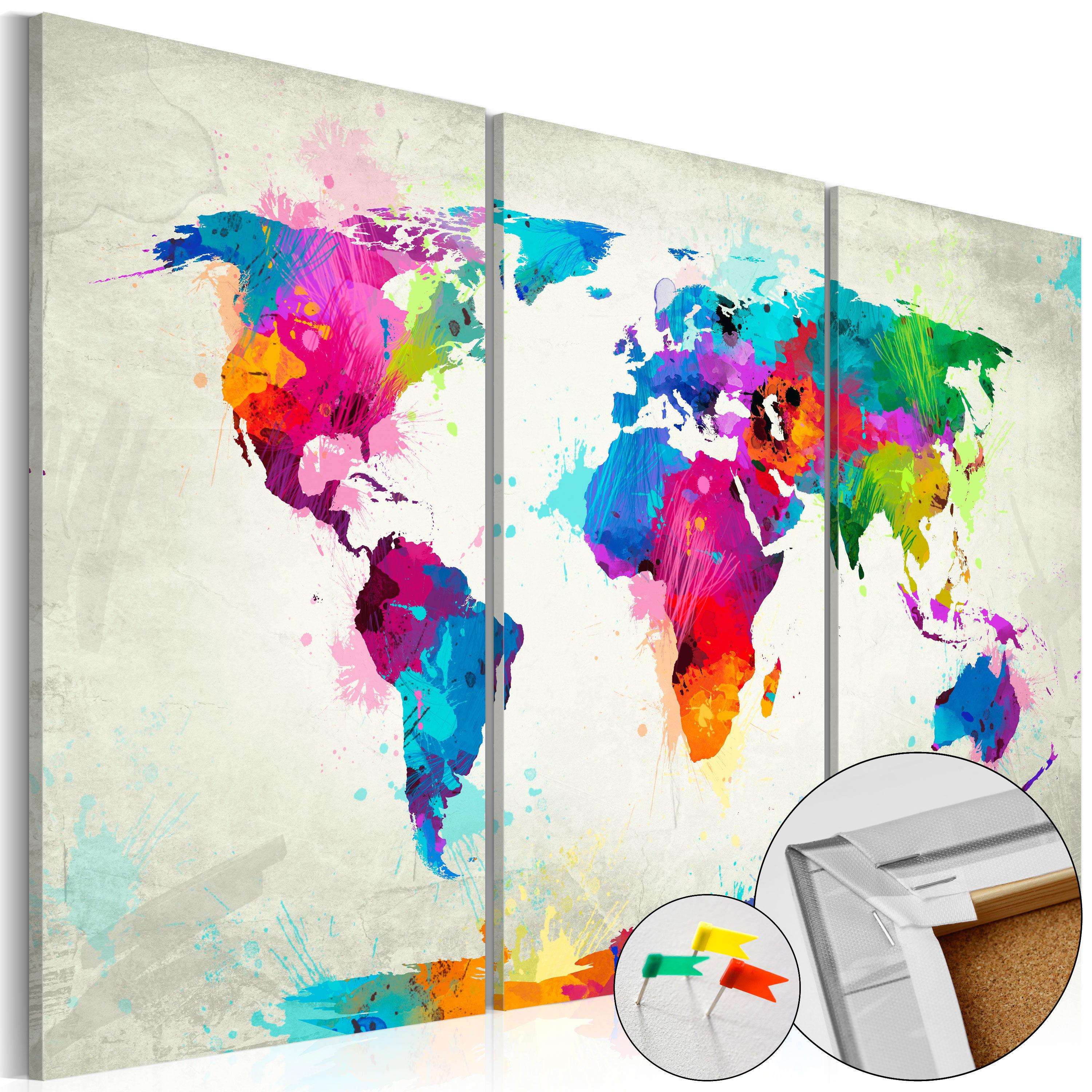 PINNWANDBILDER Bunt 120/80 cm - Multicolor, Naturmaterialien/Textil (120/80cm) - KUNSTLOFT