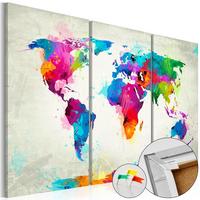 PINNWANDBILDER Bunt 60/40 cm - Multicolor, Naturmaterialien/Textil (60/40cm) - KUNSTLOFT