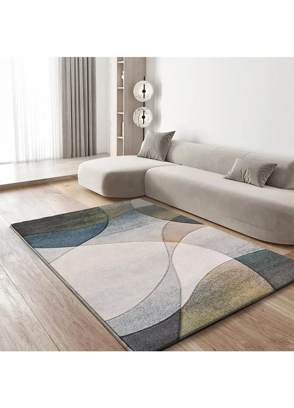 KURZFLORTEPPICH Grau / Blau Badet 160/230 cm - Blau/Grau, Textil (160/230cm) - Atticgo