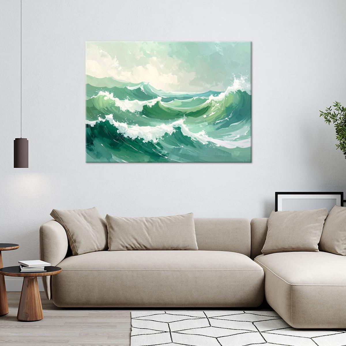 LEINWANDBILD Natur und Botanik 60x40cm - Grün, Textil (60/40cm) - Feeby