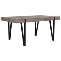 ESSTISCH 150/90/75 cm Dunkelbraun, Schwarz Rechteckig Adena - Dunkelbraun, Holzwerkstoff (150/90/75cm) - Beliani