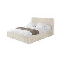 POLSTERBETT mit Bettkasten und Lattenrost, Bett mit Matratze H3/H4 - ALOVA-V1 120x200 Beige - Beige, Holzwerkstoff/Textil (120/200cm) - ALTDECOR