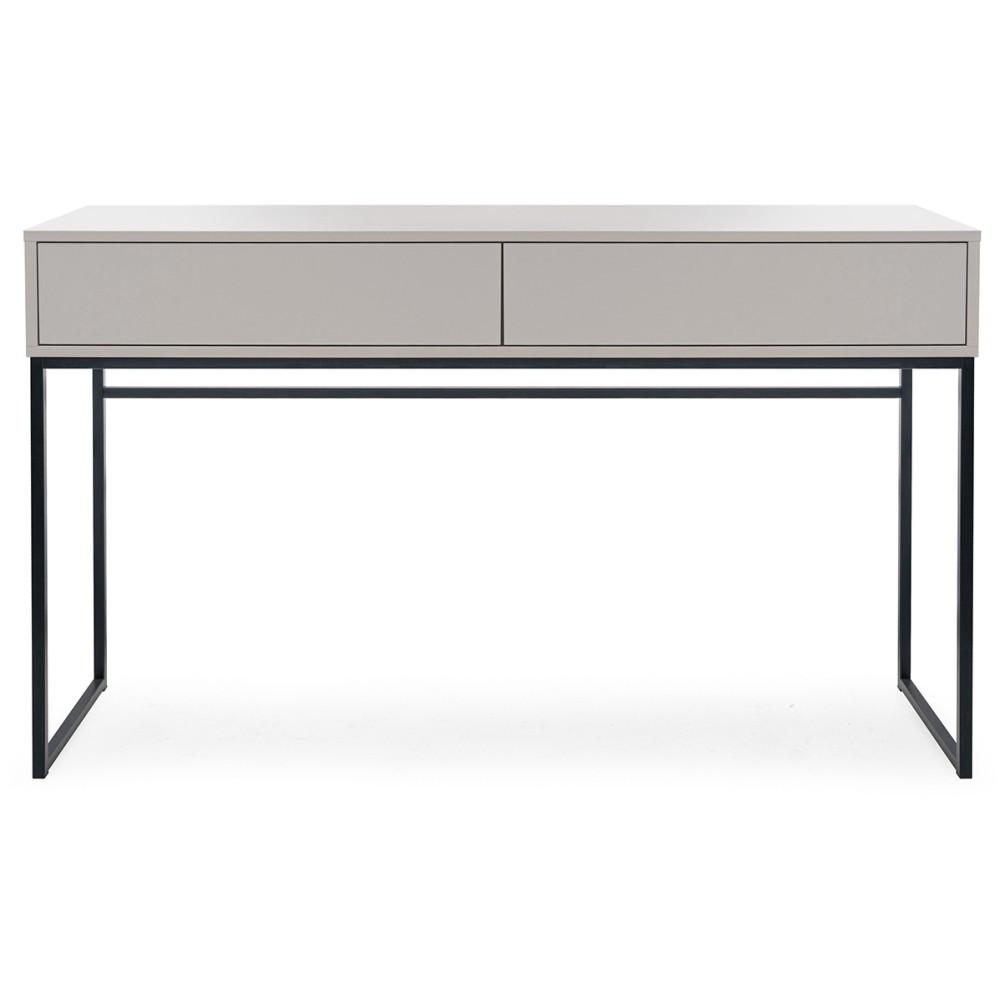 KONSOLENTISCH Giana mit 2 Schubladen, 137 cm, Beige Sand - Sandfarben/Beige, Holzwerkstoff (37/137/83cm) - Beautysofa