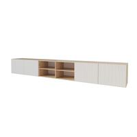 LOWBOARD NOA-2-W 3x100x40x40 cm - Artisan / Weiß - Weiß, Holzwerkstoff (300/40/40cm) - ALTDECOR