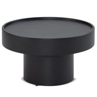 COUCHTISCH Schwarz Metall, Pilz-Design, Maße 60x60x36 cm - Schwarz, Metall (60/60/36cm) - KADIMA DESIGN