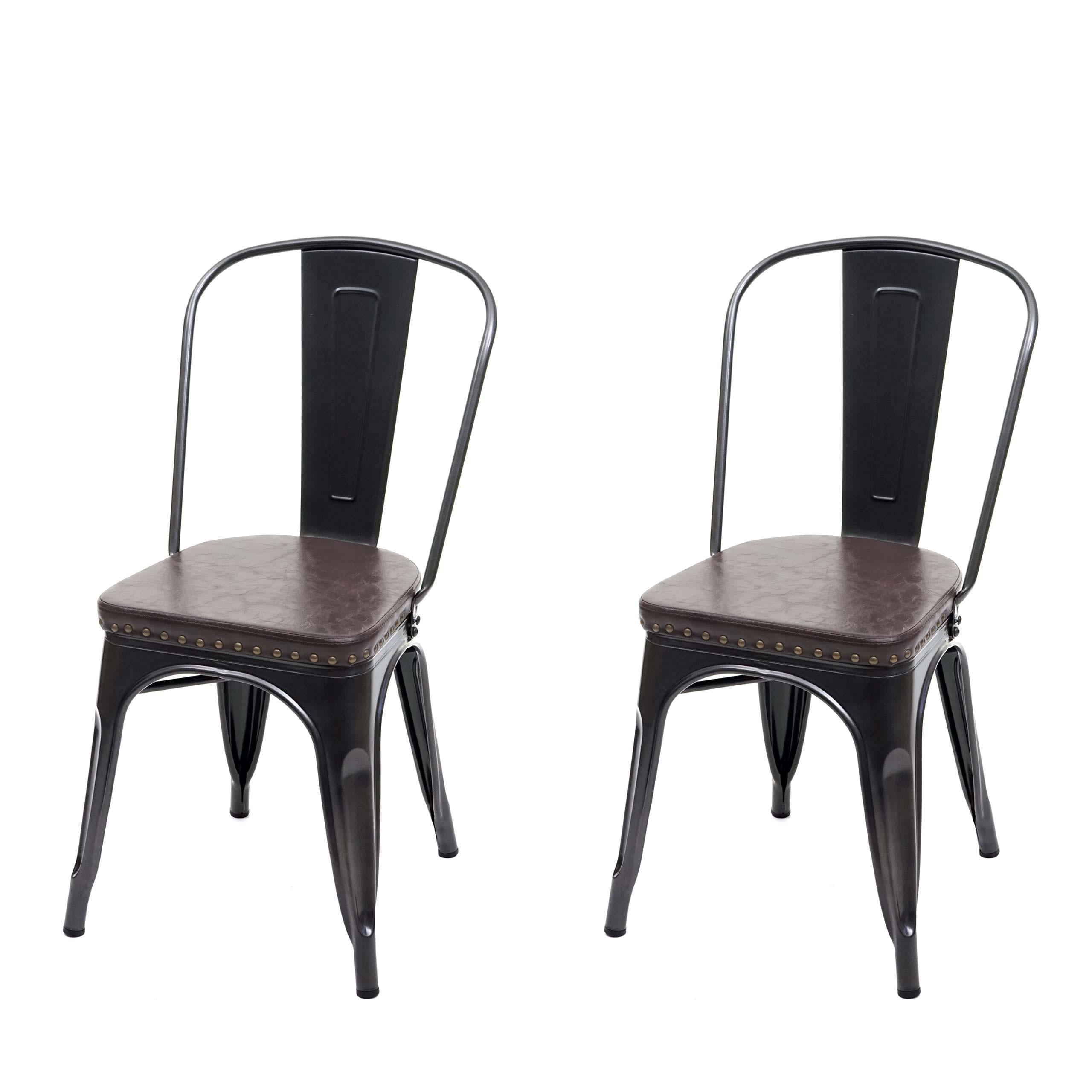 ESSZIMMERSTUHL H10E Braun 2er-Set - Braun, Metall (44/85/49cm) - MCW