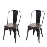 ESSZIMMERSTUHL H10E Braun 2er-Set - Braun, Metall (44/85/49cm) - MCW