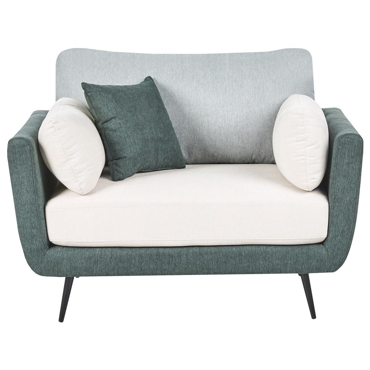 SESSEL Stoff Grün Bolga - Grün, Textil (119/89/83cm) - Beliani