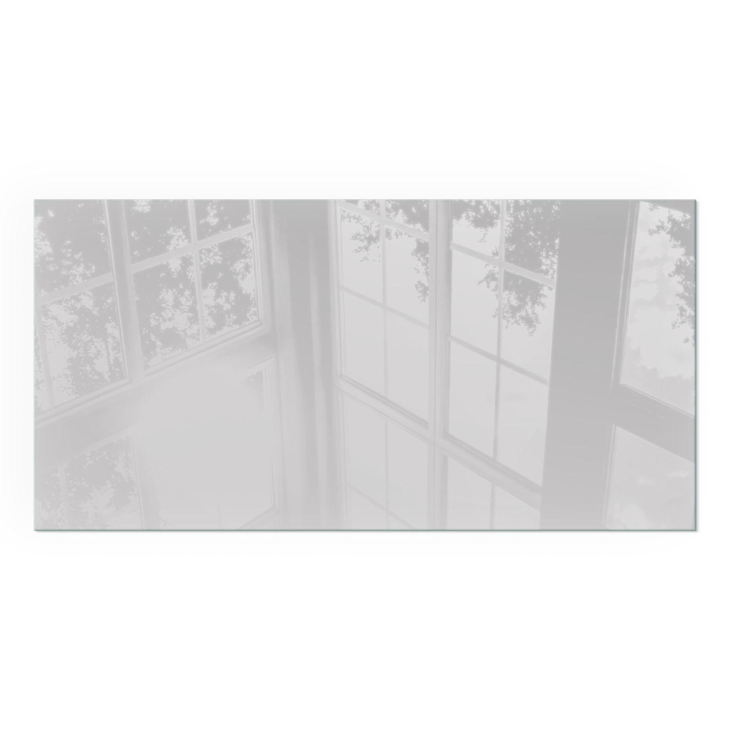 GLASPLATTE für Kamin 100x50 cm - Grau, Glas (100/50/0.4cm) - TULUP