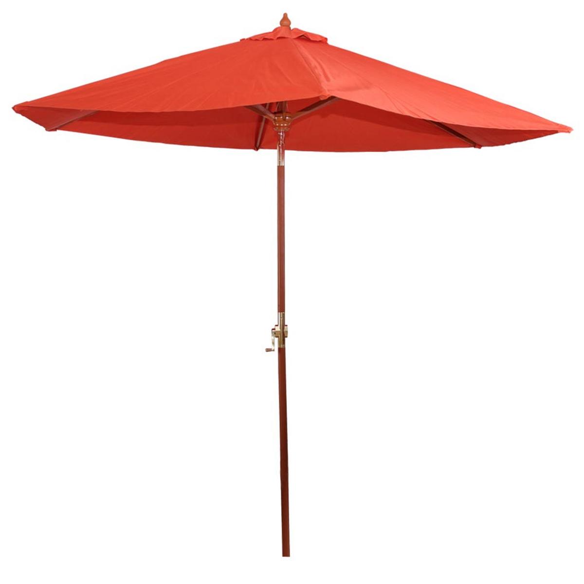 SONNENSCHIRM Orange - Orange, Holz (300/300cm) - MCW