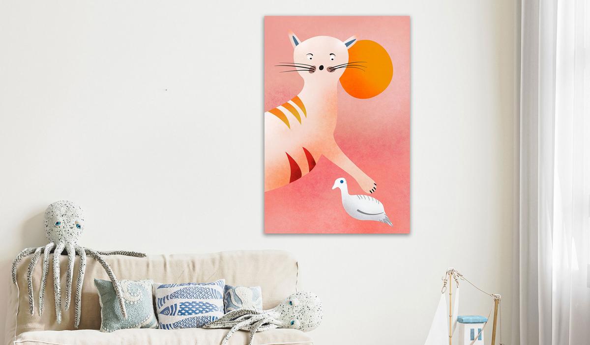 KUNSTDRUCK Bunt 60/90 cm - Multicolor, Textil (60/90cm) - KUNSTLOFT