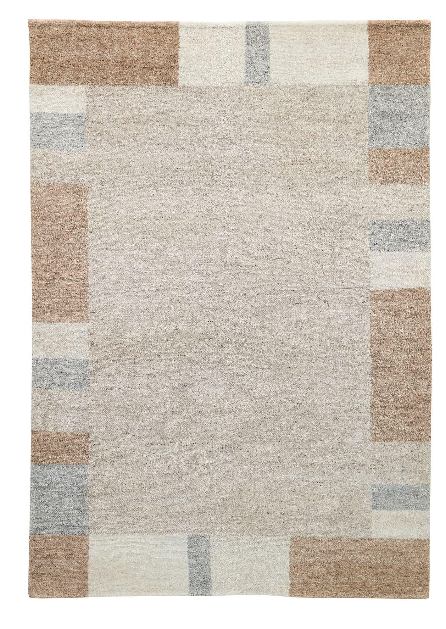 WOLLTEPPICH Terra 70x140 cm - Sandfarben, Textil (70/140cm) - Natur Pur