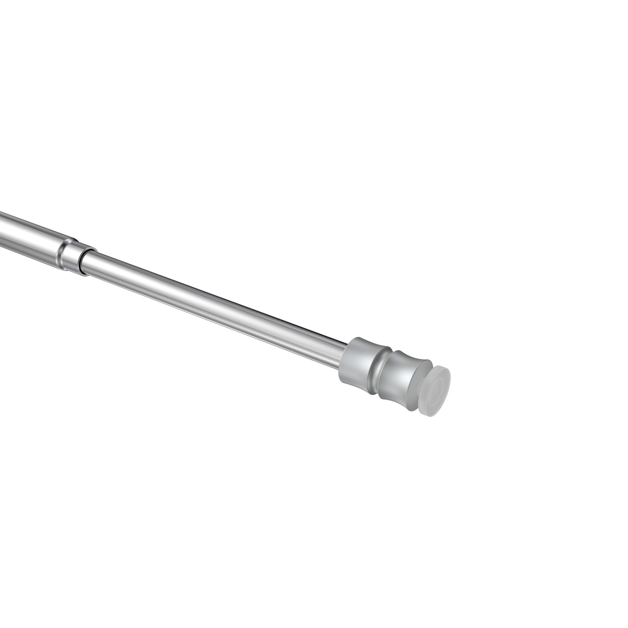 KLEMMSTANGE / SCHEIBENSTANGE Flexo 40-60 cm, 8 / 6 mm Ø, Chrom - Chromfarben, Kunststoff/Metall (60cm) - INTERDECO