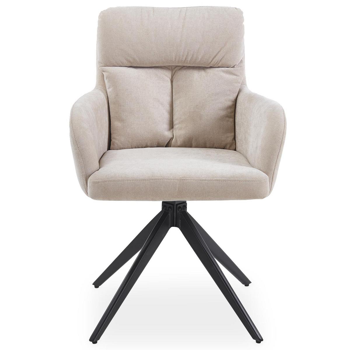 ESSZIMMERSTÜHLE ELARA beige - Beige, Textil (58/87/63cm) - IDIMEX