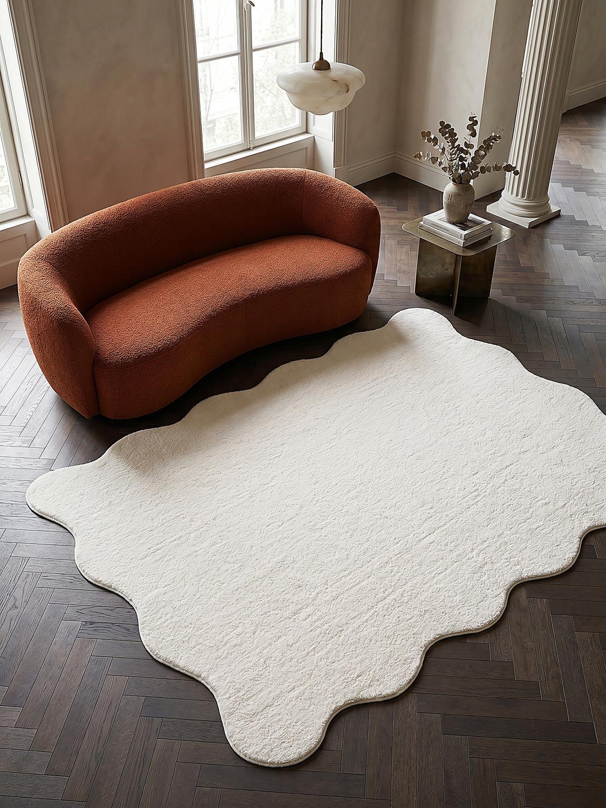 HOCHFLORTEPPICH Antirutsch Uni TIRSO Polyester Creme 160 x 220 cm - Beige, Textil (160/220cm) - KADIMA DESIGN
