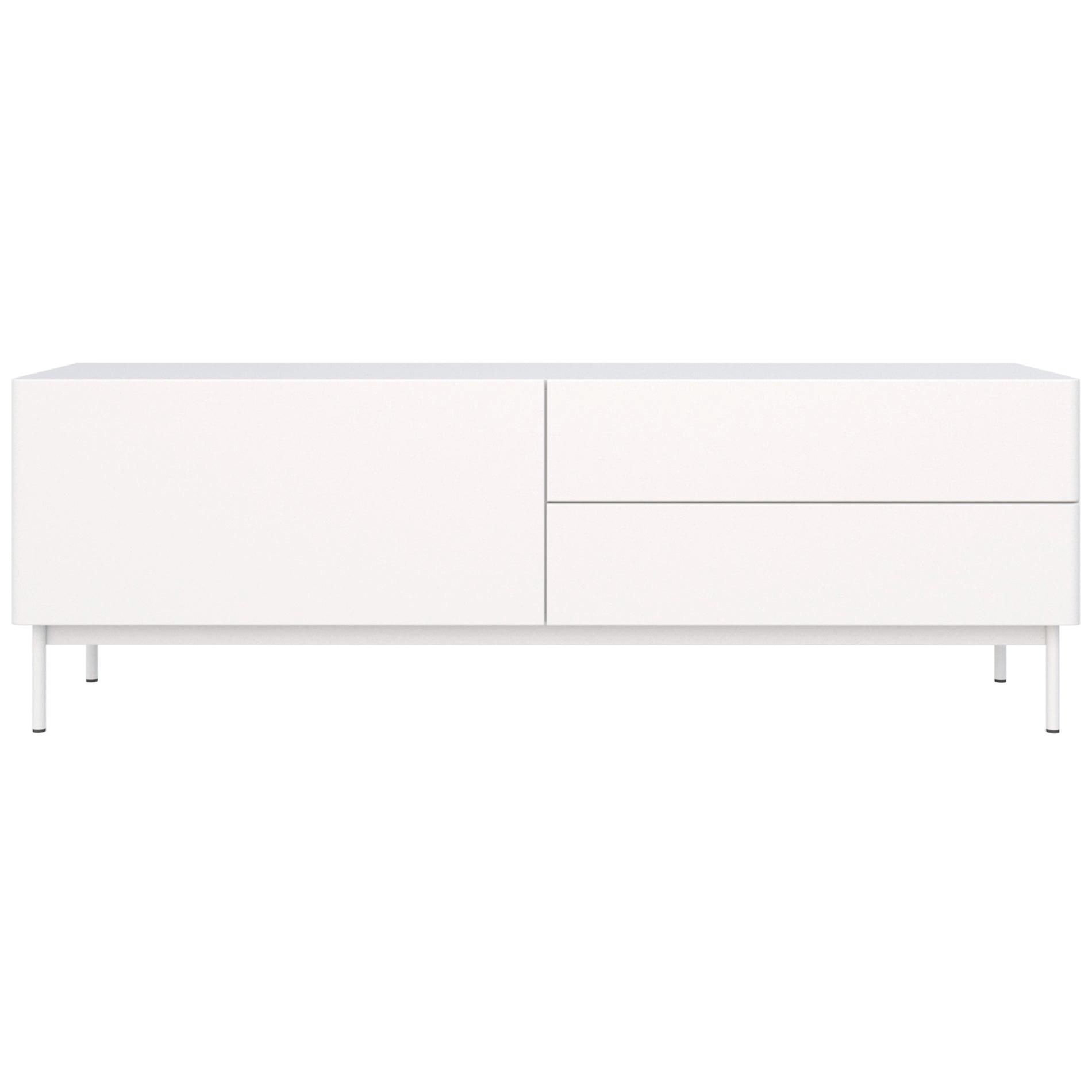 TV-LOWBOARD Olio WEIß 160 CM - Weiß, Holzwerkstoff/Metall (160/52/38.6cm) - Selsey