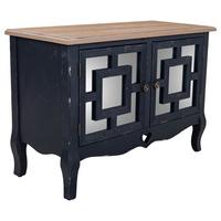 KONSOLE aus Holz 83x36x57 cm - Schwarz, Holz (83/56.5/36cm) - Wanderlust