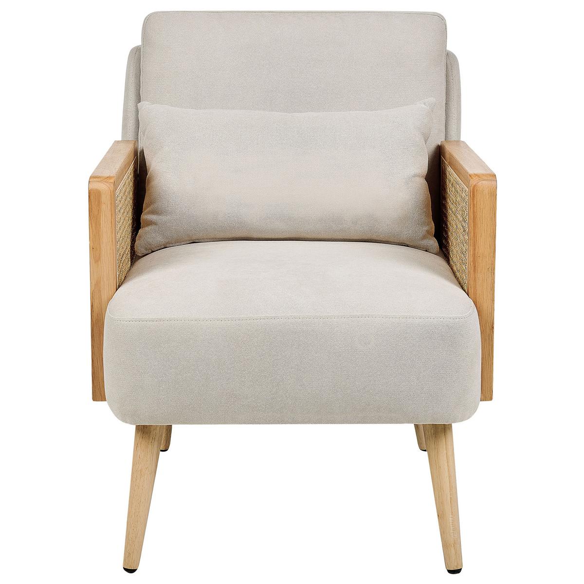 SESSEL Polsterbezug Beige Orum - Beige, Textil (60/80/78cm) - Beliani