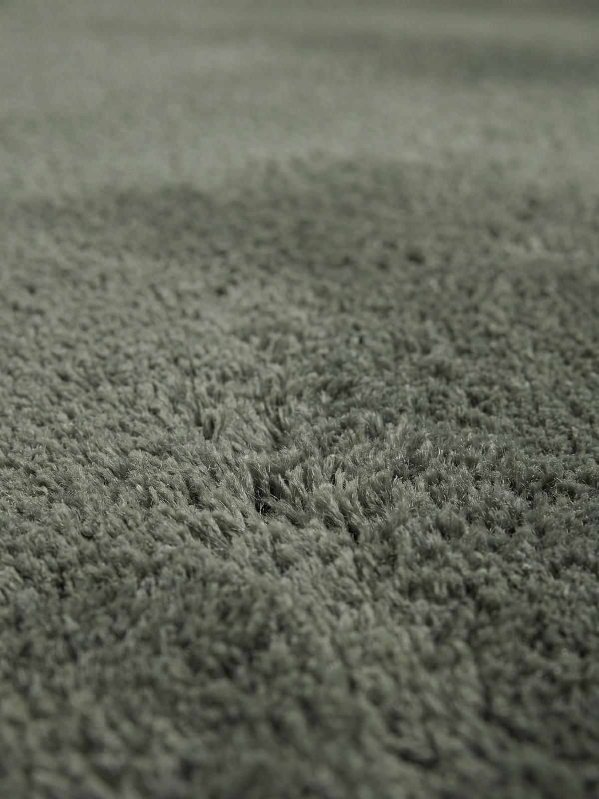 HOCHFLORTEPPICH Antirutsch Uni ALDAN Polyester Waldgrün 240 x 240 cm - Grün, Textil (240/240cm) - KADIMA DESIGN