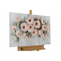 ACRYLBILD HANDGEMALT 90/60 cm - Beige/Grau, Holz/Textil (90/60cm) - KUNSTLOFT
