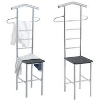 HERRENDIENER JIVO 2er-Set schwarz - Schwarz, Metall (53/121/47cm) - CARO-Möbel