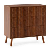 KOMMODE 80/80/40Canadá Walnuss-Optik - Walnussfarben, Holzwerkstoff (80/80/40cm) - VS Venta-stock