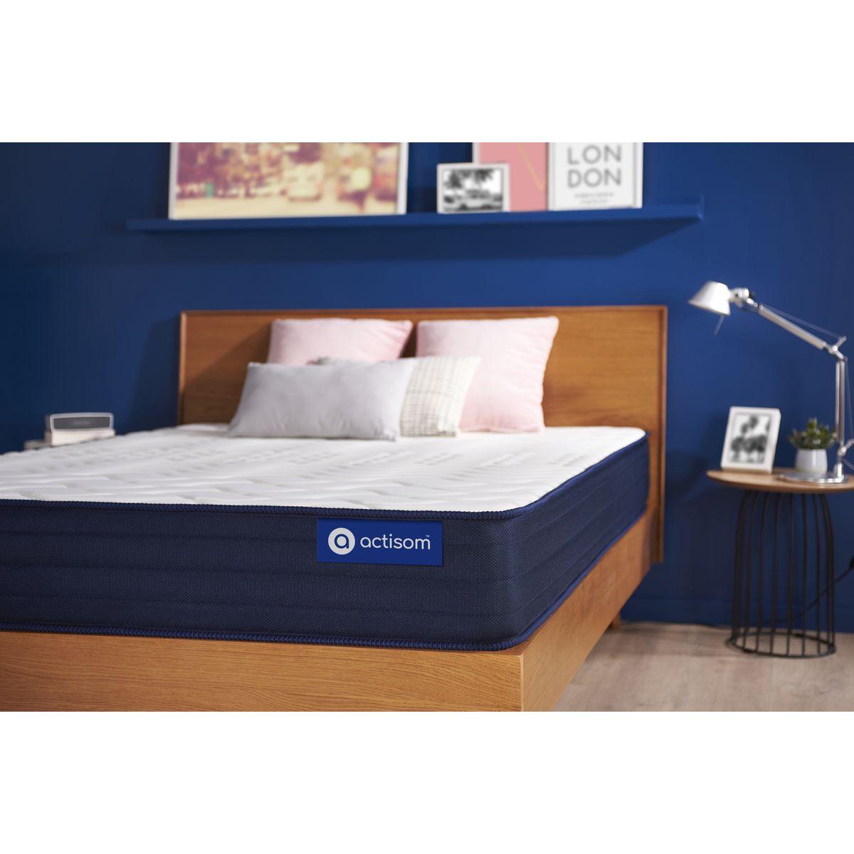 MATRATZE Actiflex life Taschenfederkern und Memory-Schaum 80 x 200 cm h4 - Weiß, Textil (80/200cm) - ACTISOM