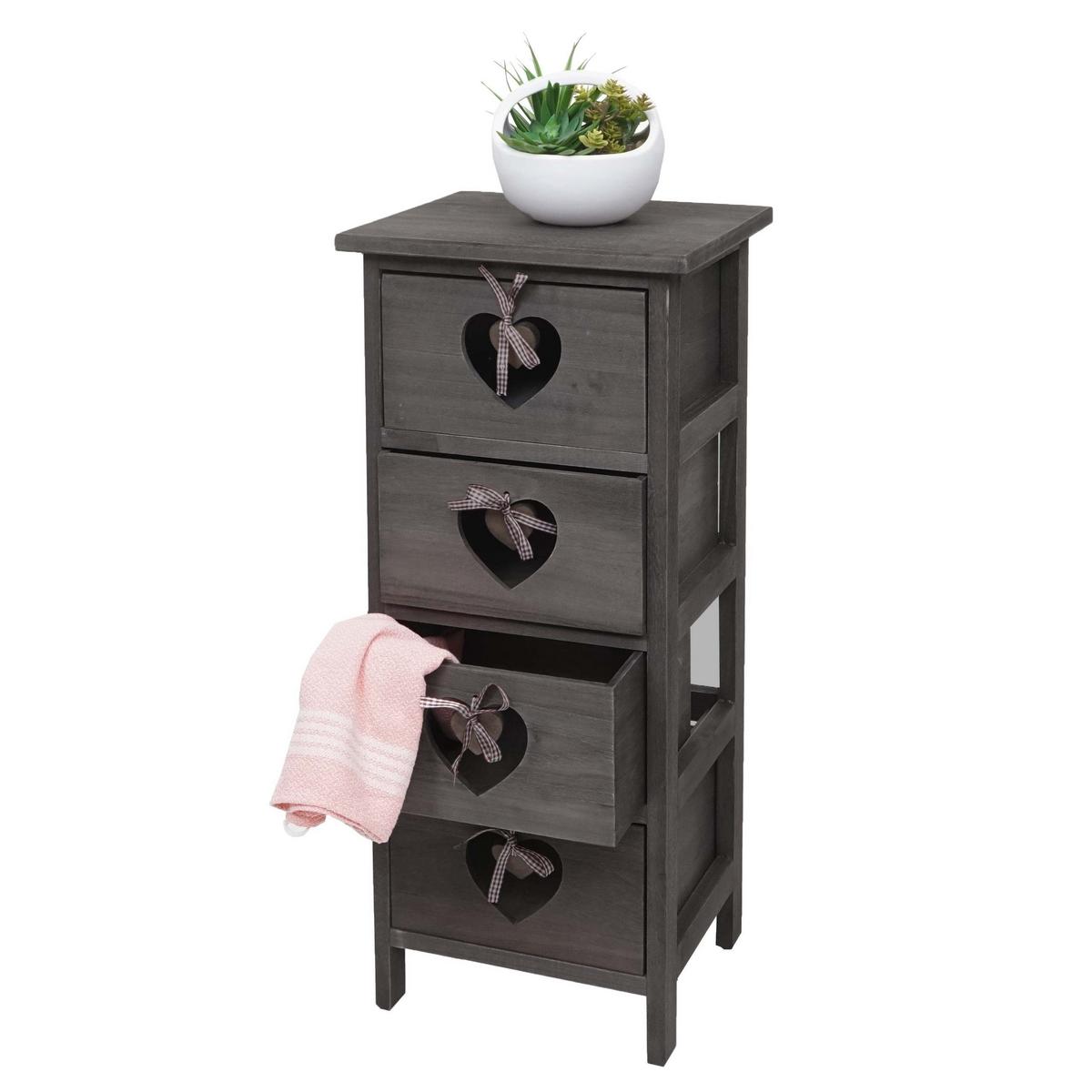 KOMMODE Grau, Braun - Braun/Grau, Holz (29/70/25cm) - MCW
