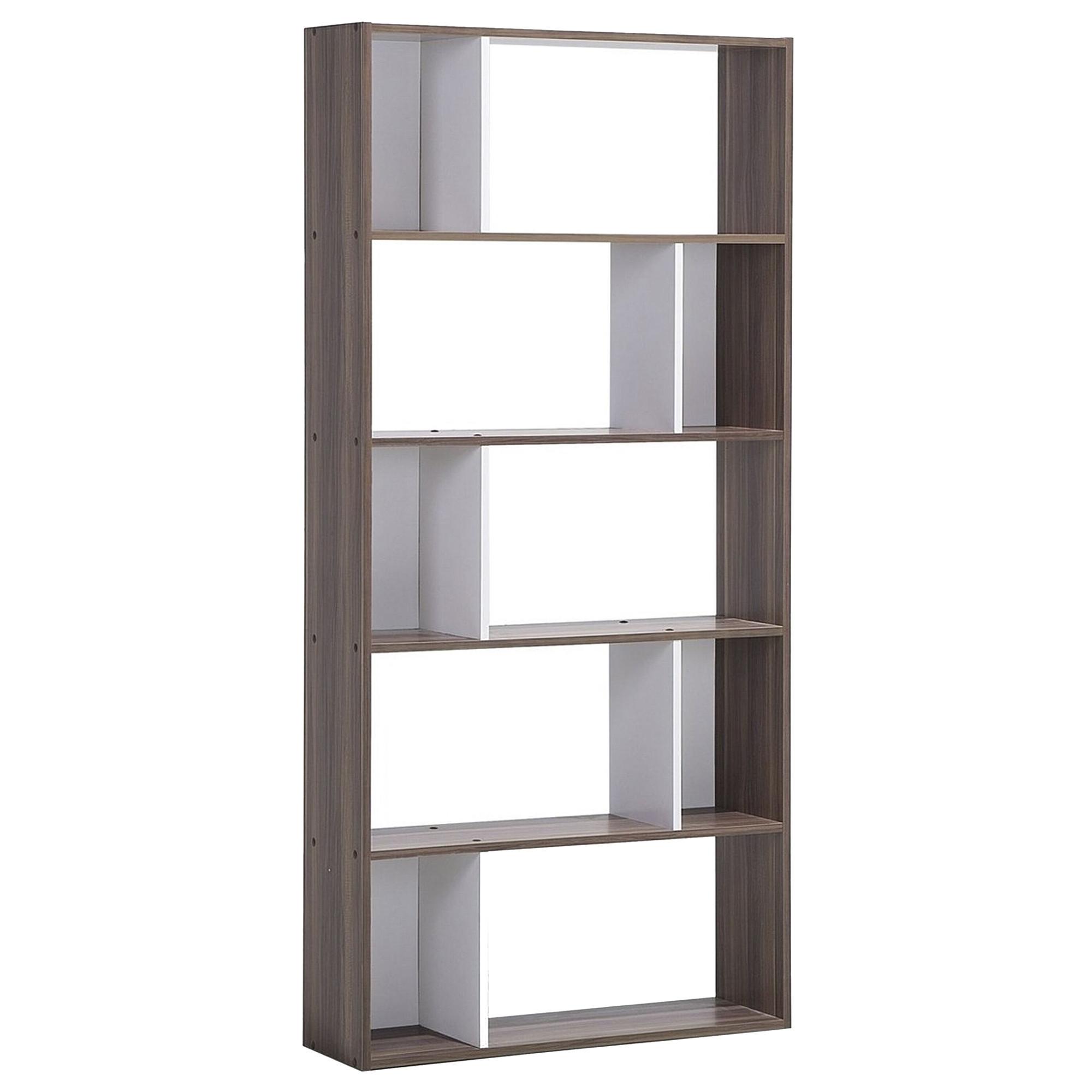 REGAL 5 Fächer Orilla - Dunkelbraun, Holzwerkstoff (83/174/23cm) - Beliani