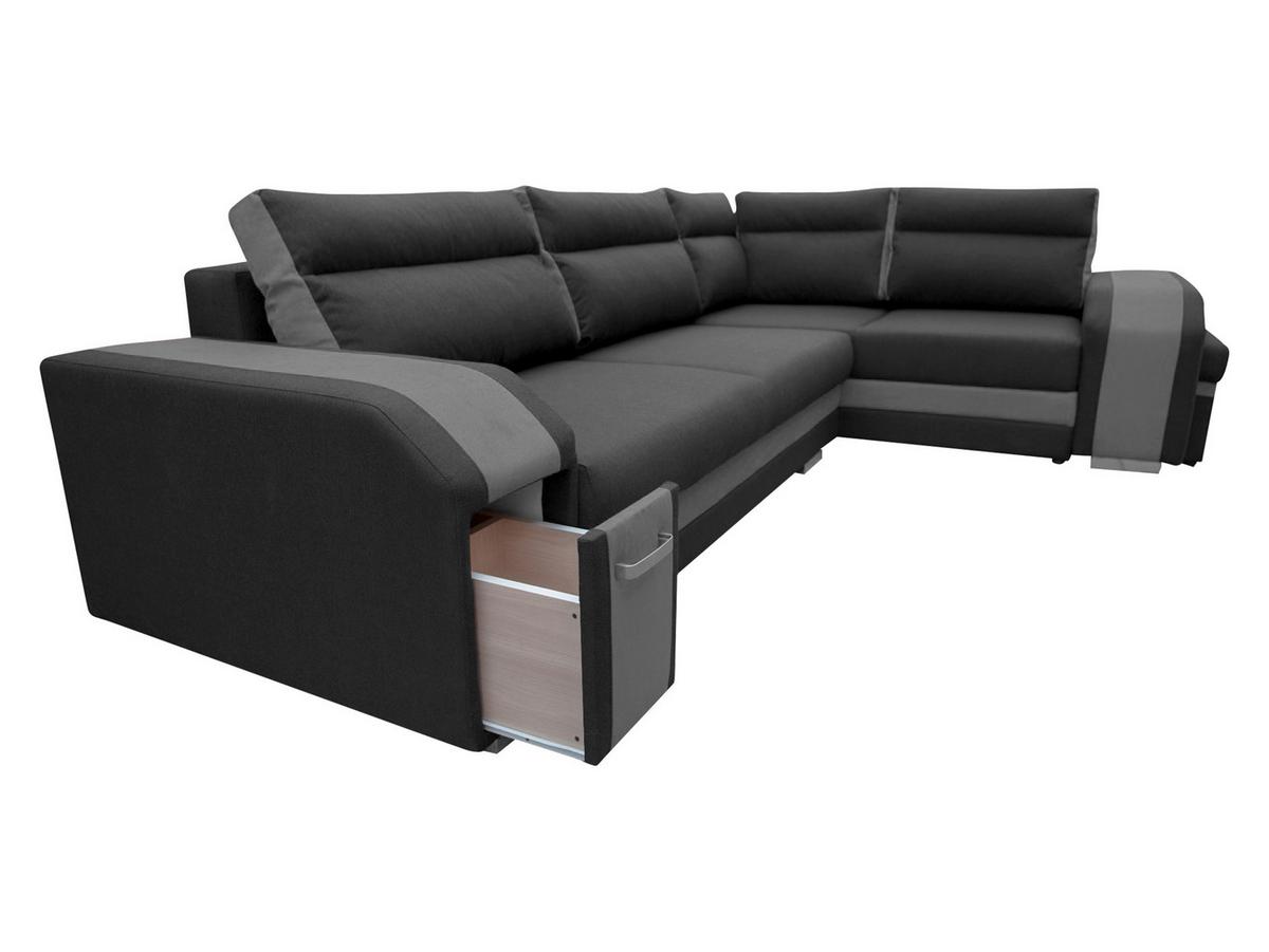 ECKSOFA Assan, Seite: Rechts - Chromfarben/Greige, Holz/Kunststoff (305/205cm) - MIRJAN24
