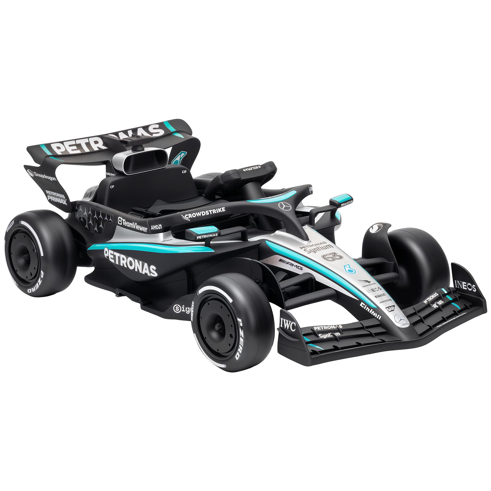 ELEKTRO-GO-KART Kunststoff Schwarz - Schwarz, Kunststoff (123/66/39cm) - AIYAPLAY
