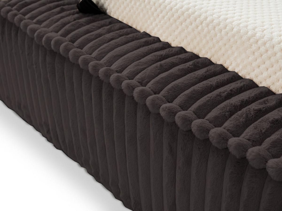 POLSTERBETT Lago 140x200 Schwarz - Schwarz, Textil (140/200cm) - Graingold