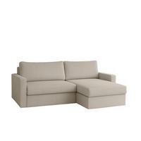 ECKSOFA Bendik In Poso - Weiß, Holzwerkstoff/Textil (224/140cm) - Fun Möbel