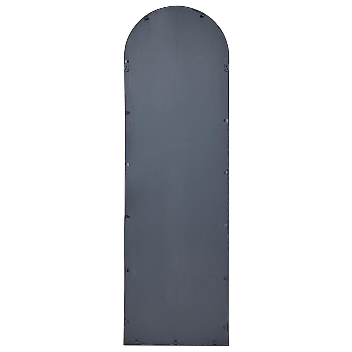 WANDSPIEGEL schwarz Metall 45/146 cm Ajain - Schwarz, Metall (45/146/3cm) - Beliani