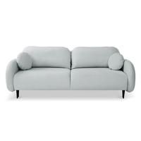 SCHLAFSOFA Bafra Grau Velours - Schwarz/Grau, Holz/Textil (232/92/102cm) - Selsey