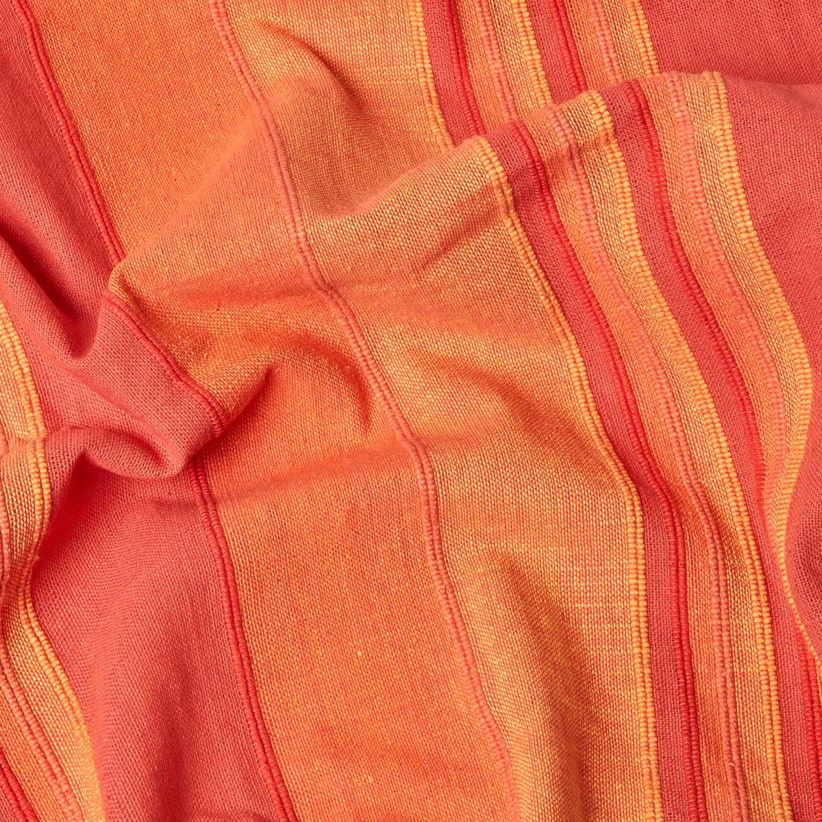 TAGESDECKE Morocco 255/360 cm, Baumwolle gestreift - Orange, Textil (255/360cm) - Homescapes