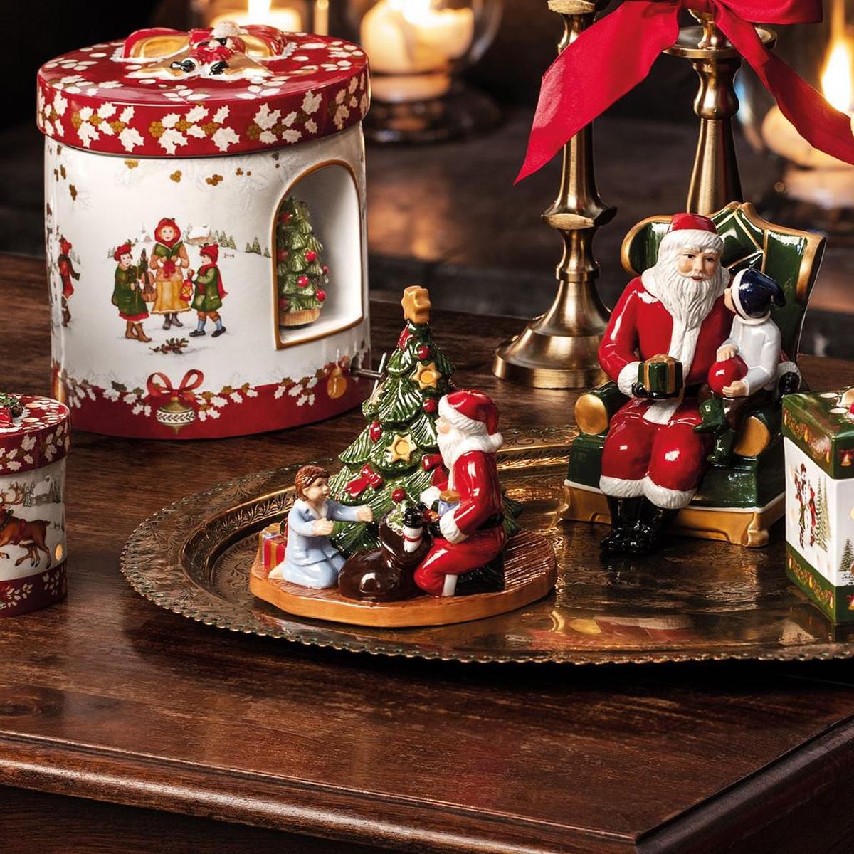 WINDLICHT BESCHERUNG Christmas Toys bunt - Multicolor, Keramik (14/14/15cm) - Villeroy & Boch
