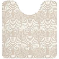 WC-VORLEGER Wellen - Textur - Beige Toilettenvorleger 55x60 cm - Kaschmir, Textil (55/1cm) - OnlyWow