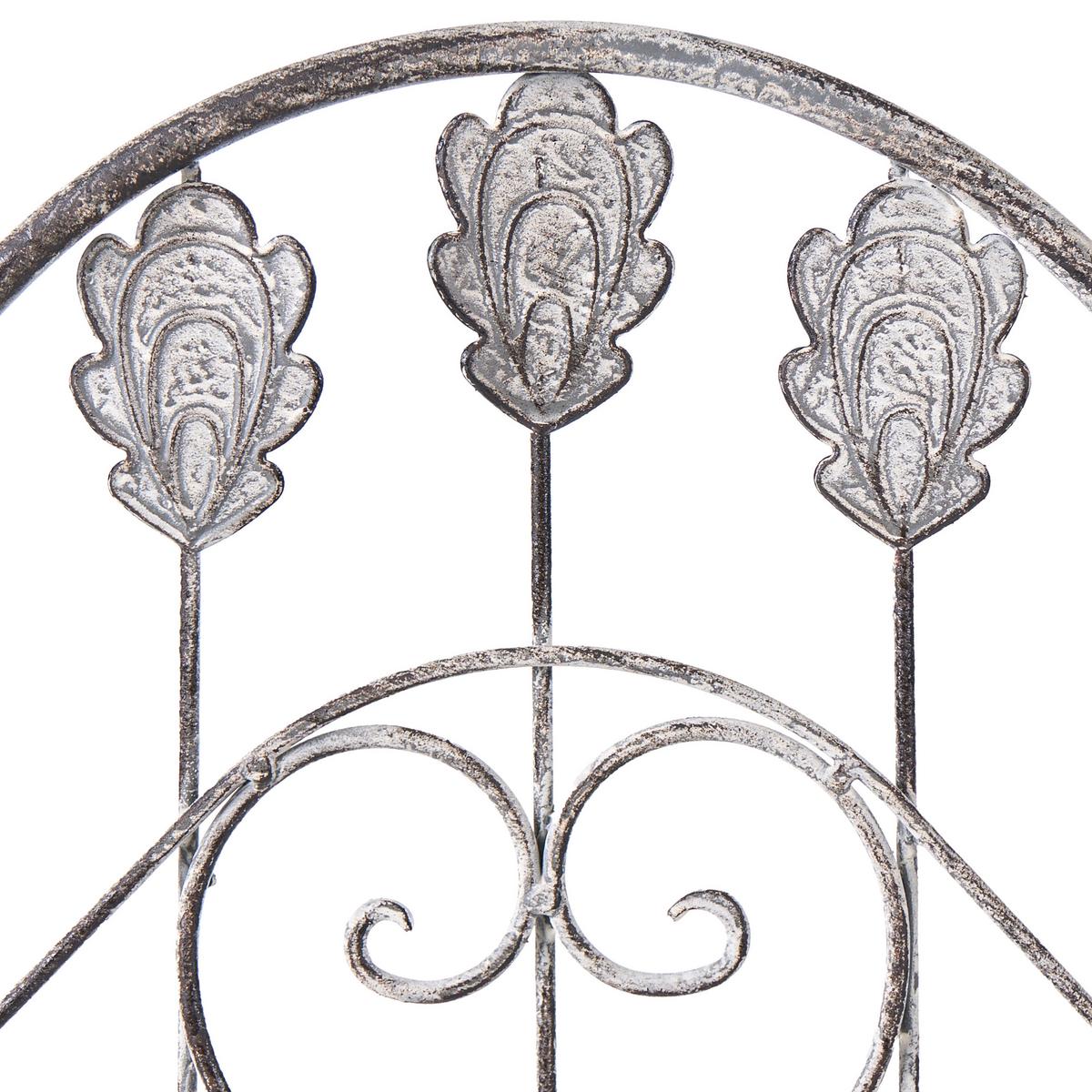 REGAL Metall 123 cm 59 cm Grau Visano - Dunkelgrau/Grau, Metall (59/123/30cm) - Beliani