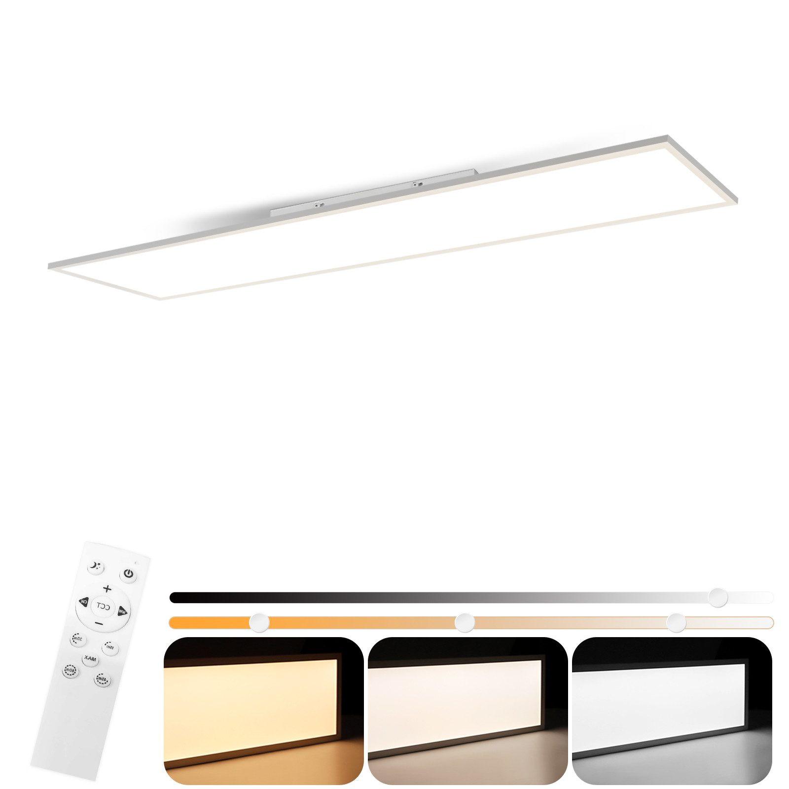 LED-DECKENLEUCHTE Landshut 100/25/4.5 cm - Weiß, Metall (100/25/4.5cm) - Nettlife