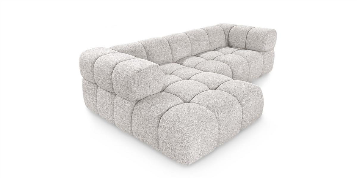 ECKSOFA Blanche In Puente - Türkis, Holzwerkstoff/Textil (280/150cm) - Fun Möbel