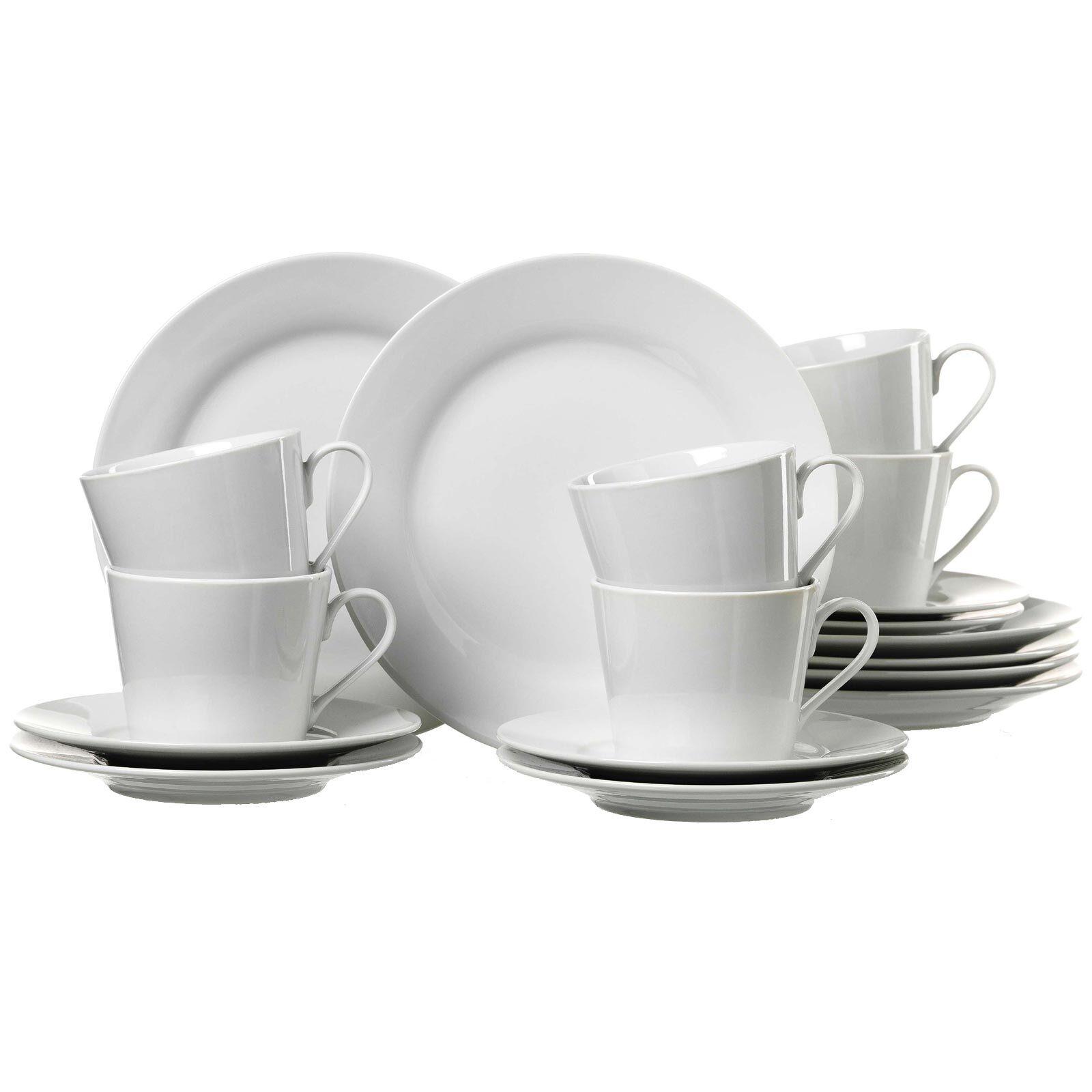 KAFFEESERVICE Bianco weiß 18-tlg. - Weiß, Keramik (19/15/29cm) - Ritzenhoff Breker