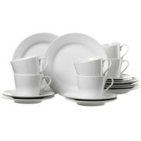 KAFFEESERVICE Bianco weiß 18-tlg. - Weiß, Keramik (19/15/29cm) - Ritzenhoff Breker