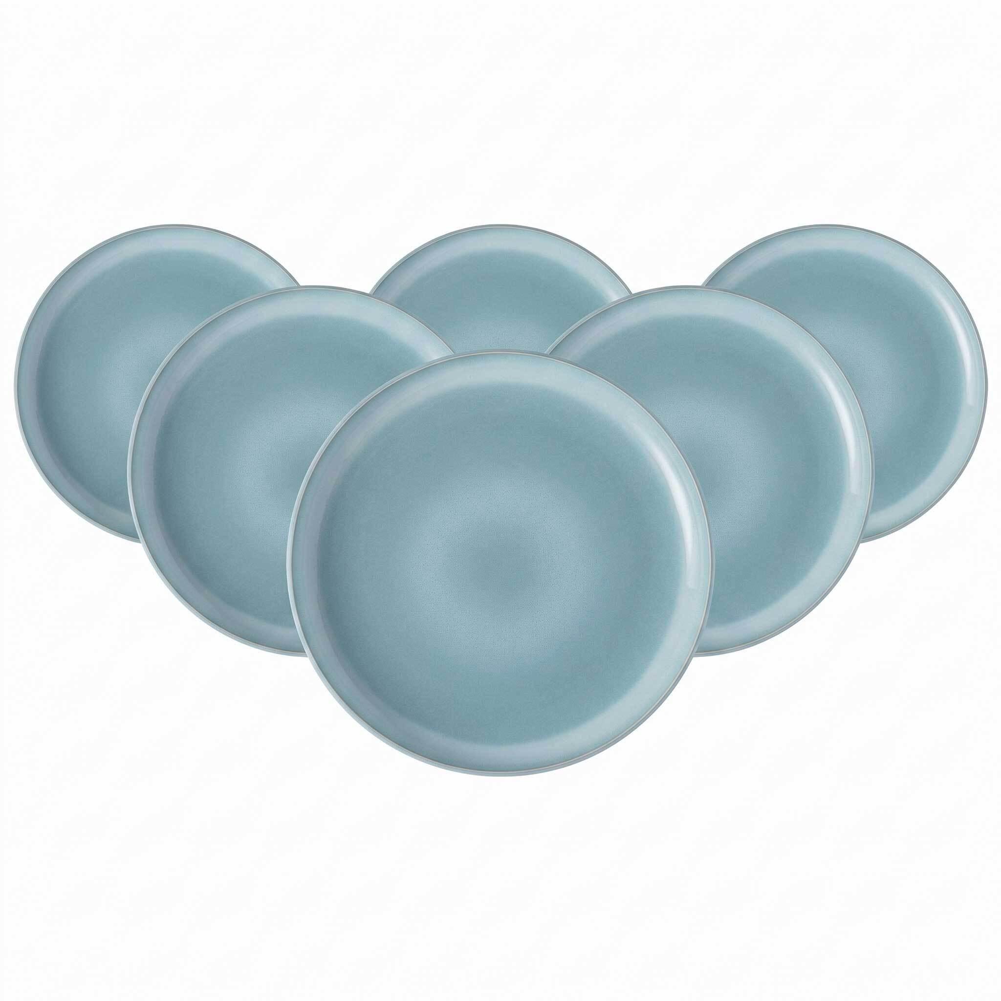 DESSERTTELLER Perlemor Aqua blau ø 23,8 cm 6er Set - Blau, Keramik (23.8cm) - like.Villeroy & Boch